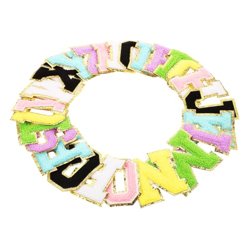 jojofuny 26 Stück Teiliges Set Buchstaben Aufnäher zum Aufbügeln Bunte Stickerei Patches für Diy Kleidung Taschen Jeans Hautfreundlich und Langlebig zum Dekorieren und Reparieren von jojofuny 26 Stück Teiliges Set Buchstaben Aufnäher zum Aufbügeln Bunte Stickerei Patches für Diy Kleidung Taschen Jeans Hautfreundlich und Langlebig zum Dekorieren und Reparieren von von jojofuny
