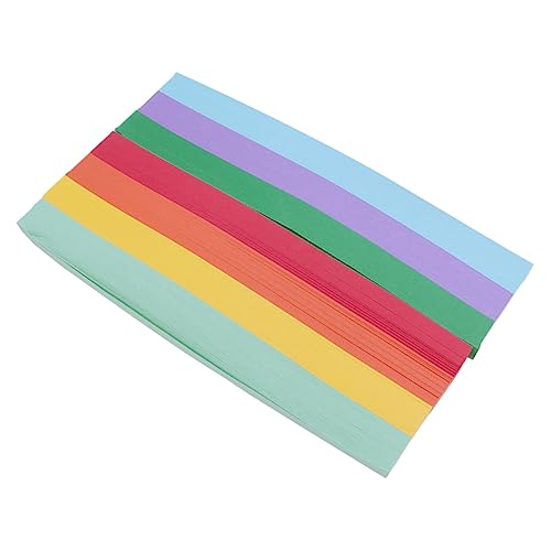 jojofuny 2700 Stück Doppelseitiges Origami Papier für Sterne Papierstreifen Regenbogenfarben für Diy Bastelprojekte und Kreative Faltkunst für Erwachsene von jojofuny