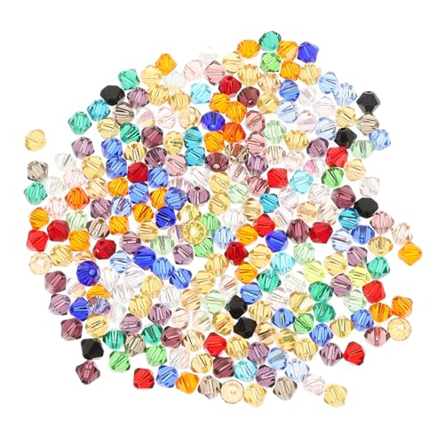 jojofuny 280 Stück Facettierte Glasperlen für DIY Schmuckherstellung Lose Perlen für Armbänder und Handwerk Robuste Glatte Oberfläche für Projekte von jojofuny