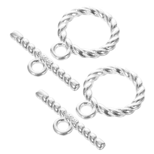 jojofuny 2Sätze DIY Knebelverschlüsse Für Armbänder Und Halsketten Langlebig Und Rostfrei Für Schmuckherstellung Und Reparatur von jojofuny