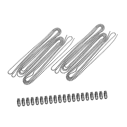 jojofuny 2Sätze Perlenkette Kugelkette mit Verbindern Rostfrei und Langlebig für DIY Schmuckprojekte Armbänder Schlüsselanhänger und Mehr jojofuny 2Sätze Perlenkette Kugelkette mit Verbindern Rostfrei und Langlebig für DIY Schmuckprojekte Armbänder Schlüsselanhänger und Mehr von jojofuny