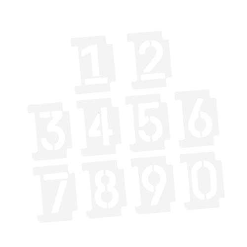 jojofuny 2Sätze Schablonen Kit für Adressmalerei Nummernschablonen Wiederverwendbar Robustes Pet Material für DIY Projekte und Gestaltung von Hausnummern jojofuny 2Sätze Schablonen Kit für Adressmalerei Nummernschablonen Wiederverwendbar Robustes Pet Material für DIY Projekte und Gestaltung von Hausnummern von jojofuny