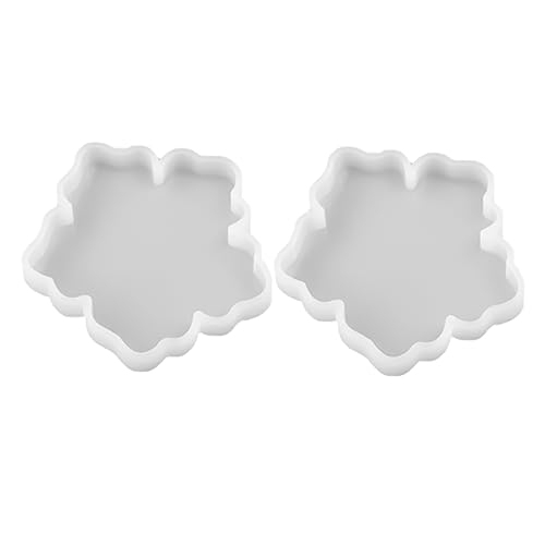 jojofuny 2Stücke DIY Silikonformen für Epoxidharz Gießformen für Untersetzer für Home DIY Projekte und Weiß S jojofuny 2Stücke DIY Silikonformen für Epoxidharz Gießformen für Untersetzer für Home DIY Projekte und Weiß S von jojofuny