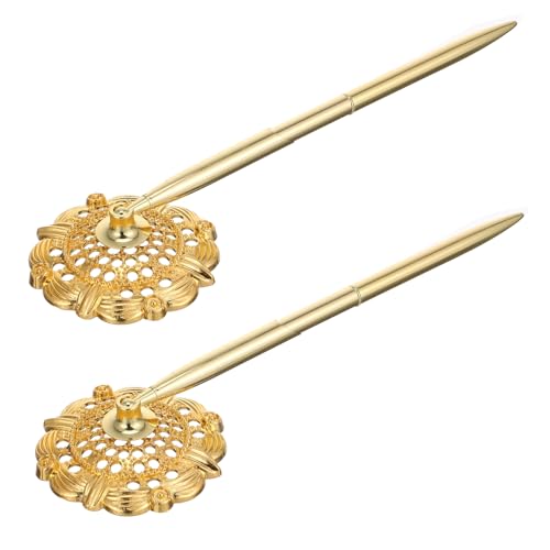 jojofuny 2Stücke Elegante Kugelschreiber mit Tischhalterung Professioneller Schreibstift für Büro und Design für Gästebücher jojofuny 2Stücke Elegante Kugelschreiber mit Tischhalterung Professioneller Schreibstift für Büro und Design für Gästebücher von jojofuny
