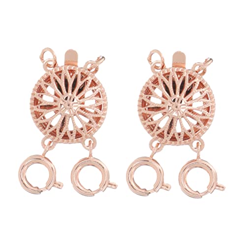 jojofuny 2Stücke Geschichtete Halskettenverschlüsse Multifunktionale Verbindungselemente für Stränge DIY Schmuckverschluss Verhindert Verwicklungen Roségold jojofuny 2Stücke Geschichtete Halskettenverschlüsse Multifunktionale Verbindungselemente für Stränge DIY Schmuckverschluss Verhindert Verwicklungen Roségold von jojofuny