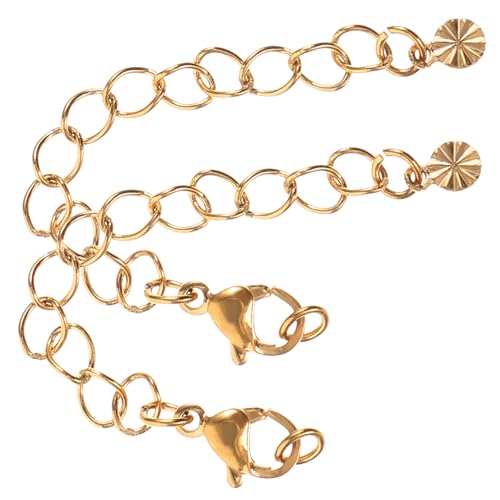 jojofuny 2Stücke Halskettenverlängerungen Kettenverlängerungen Für Armbänder Und DIY Schmuckherstellung Langlebig Und Korrosionsbeständig Für Designs von jojofuny