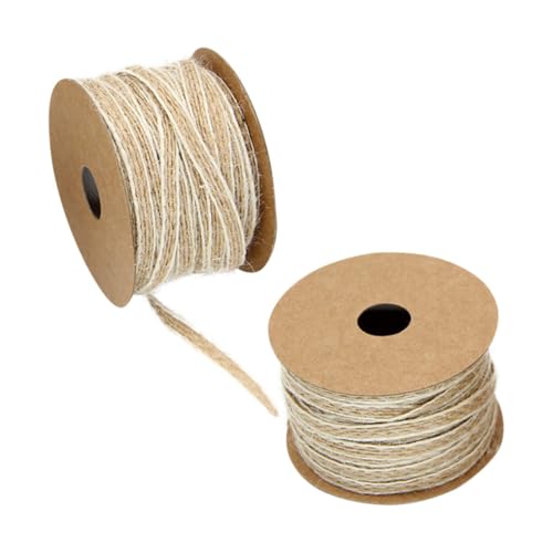 jojofuny 2Stücke Jute Lace Retro Hochzeitsdeko DIY Weihnachtsgeschenkverpackung für Bastelprojekte und Stilvolle Dekorationen von jojofuny