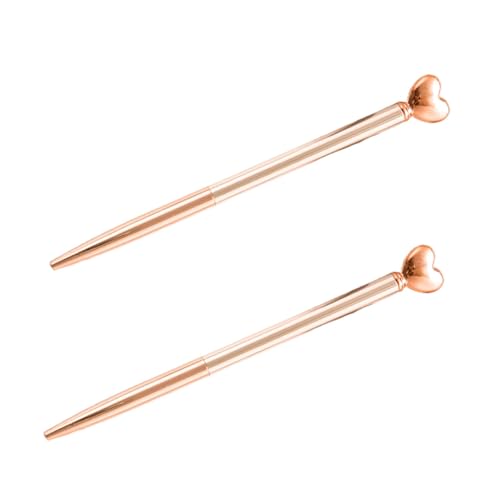 jojofuny 2Stücke Kreative Kugelschreiber Roségold Schreibstifte Für Büro Und Schule Für Notizen Basteln Und Geschenkkarten von jojofuny