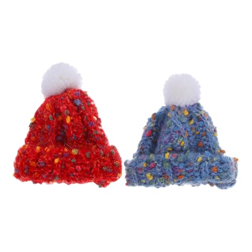 jojofuny 2Stücke Mini Strickmützen für Puppen Fuzzy Winterhüte für Kunsthandwerk und Puppenhaus Dekoration Zubehör für DIY Projekte jojofuny 2Stücke Mini Strickmützen für Puppen Fuzzy Winterhüte für Kunsthandwerk und Puppenhaus Dekoration Zubehör für DIY Projekte von jojofuny