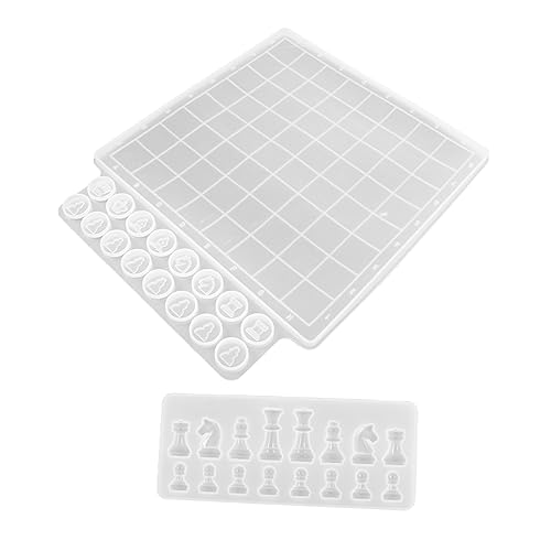 jojofuny 2Stücke Schachbrett Silikonform Set für Epoxidharz Flexible Harzformen für Schachfiguren und Schachbretter Langlebig und Vielseitig für DIY Bastelprojekte jojofuny 2Stücke Schachbrett Silikonform Set für Epoxidharz Flexible Harzformen für Schachfiguren und Schachbretter Langlebig und Vielseitig für DIY Bastelprojekte von jojofuny