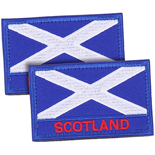 jojofuny 2Stücke Schottische Flagge Patches Aufnäher für Kleidung und Rucksäcke Einfach Anzubringen für DIY Projekte Reparatur von Löchern von jojofuny