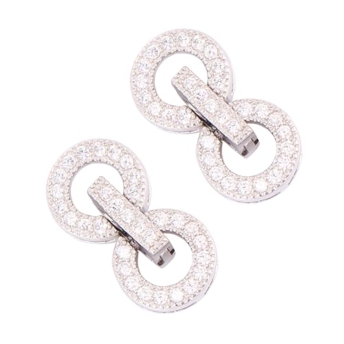 jojofuny 2Stücke Silber Verbindungsverschlüsse für Armband und Halskette DIY Schmuck Zubehör für Projekte Kompatibel mit Draht und Schnur für Handarbeit jojofuny 2Stücke Silber Verbindungsverschlüsse für Armband und Halskette DIY Schmuck Zubehör für Projekte Kompatibel mit Draht und Schnur für Handarbeit von jojofuny