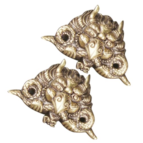 jojofuny 2Stücke Vintage Knöpfe für DIY Handwerk Geformte Retro Knöpfe zur Dekoration von Geldbörsen und Handtaschen Langlebig von jojofuny