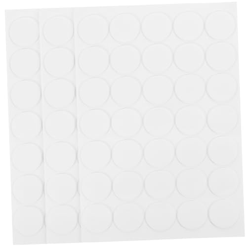 jojofuny 3 Blätter Doppelseitige Kleberpartikel Wandsicheres Klebeband Foto Streifen Montageband Band Schwere Wände Pads Etikett Starkes Doppelseitiges Band Aufkleber Weiß von jojofuny