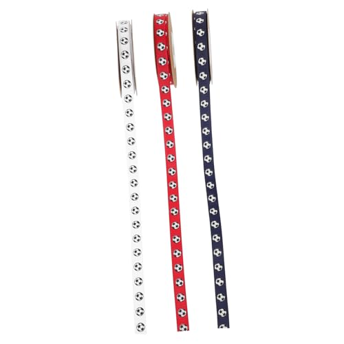 jojofuny 3 Rollen Fußball Geschenkband Multifunktionales Diy Bastelband Weiß Rot und Blau Yards für Geschenkverpackungen Partydekoration und Kreative Bastelprojekte jojofuny 3 Rollen Fußball Geschenkband Multifunktionales Diy Bastelband Weiß Rot und Blau Yards für Geschenkverpackungen Partydekoration und Kreative Bastelprojekte von jojofuny