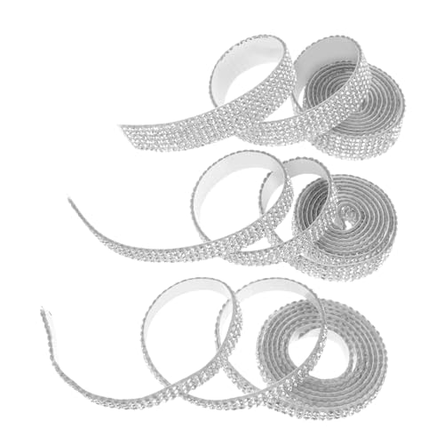 jojofuny 3 Rollen Glitzerband für DIY Projekte Dekoration von Kleidung Schuhen und Taschen Vielseitig Einsetzbar für Schnelle Bastelarbeiten von jojofuny