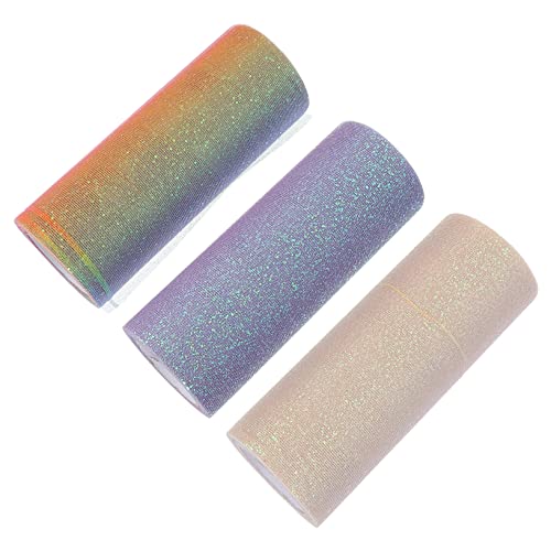 jojofuny 3 Rollen Glitzernde Tüllrollen Funkelnde Netzrollen für Diy Dekorationen Geschenkverpackungen und Haarschmuck Hochwertige Langlebige Materialen für Schulanfang und Kindergeburtstag jojofuny 3 Rollen Glitzernde Tüllrollen Funkelnde Netzrollen für Diy Dekorationen Geschenkverpackungen und Haarschmuck Hochwertige Langlebige Materialen für Schulanfang und Kindergeburtstag von jojofuny