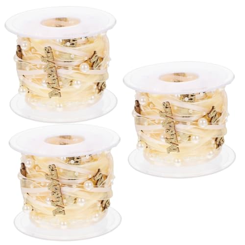 jojofuny 3 Rollen Hochzeitsdekorationsband Satinbänder Samtband wünschen Dusche Bogen Party Valentinsband Geschenkbänder DIY Bastelband Bastelbedarf zum Selbermachen Polyester Golden jojofuny 3 Rollen Hochzeitsdekorationsband Satinbänder Samtband wünschen Dusche Bogen Party Valentinsband Geschenkbänder DIY Bastelband Bastelbedarf zum Selbermachen Polyester Golden von jojofuny