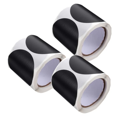 jojofuny 3 Rollen Runde Schwarze Kreidetafel Aufkleber Wiederverwendbare PVC Gewürzetiketten für Küchenbehälter Wasserfest Abwischbar pro für Vorratsorganisation jojofuny 3 Rollen Runde Schwarze Kreidetafel Aufkleber Wiederverwendbare PVC Gewürzetiketten für Küchenbehälter Wasserfest Abwischbar pro für Vorratsorganisation von jojofuny