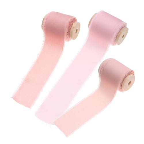jojofuny 3 Rollen Satin Handgerissene Stoffstreifen Mit Rohkante Blumen Multifunktionsbänder Basteln Verpacken Dekobänder Fransen Geschenkband Wickelband Breites Band jojofuny 3 Rollen Satin Handgerissene Stoffstreifen Mit Rohkante Blumen Multifunktionsbänder Basteln Verpacken Dekobänder Fransen Geschenkband Wickelband Breites Band von jojofuny