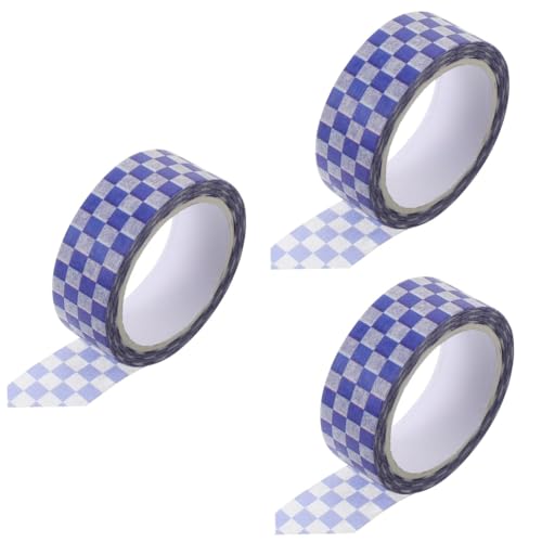 jojofuny 3 Rollen Scrapbooking-klebeband Bunt Kunsthandwerk Streifen Dekorativ Dekoration Gemustertes Band Retro Selbst Notizbuch Diy Washi Tape Kariertes Band Flüsterpapier jojofuny 3 Rollen Scrapbooking-klebeband Bunt Kunsthandwerk Streifen Dekorativ Dekoration Gemustertes Band Retro Selbst Notizbuch Diy Washi Tape Kariertes Band Flüsterpapier von jojofuny