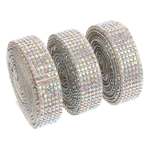 jojofuny 3 Rollen Selbstklebendes Strassband Glitzerndes Rhinestone Dekorband für Diy Bastelarbeiten Hochzeitsdekoration Auto und Telefonverschönerung Breit jojofuny 3 Rollen Selbstklebendes Strassband Glitzerndes Rhinestone Dekorband für Diy Bastelarbeiten Hochzeitsdekoration Auto und Telefonverschönerung Breit von jojofuny