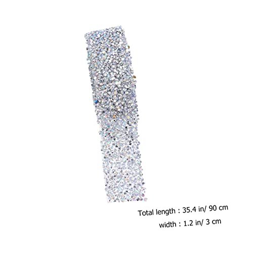 jojofuny 3 Rollen Strassstein diamantband mit Starker Klebkraft Funkelndes Kristallnetz zum Aufnähen und Bekleben Vielseitig für DIY Hochzeit Kleidung Accessoires und Dekorationen von jojofuny