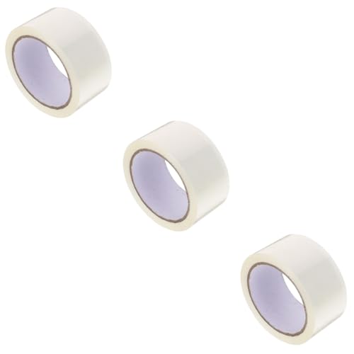 jojofuny 3 Rollen Verpackungsband Transparentes Starkes Klebeband für Kartonversand für Verpackungs und Lagerbedarfe Hochviskoses Material Einfach Zuschneidbar jojofuny 3 Rollen Verpackungsband Transparentes Starkes Klebeband für Kartonversand für Verpackungs und Lagerbedarfe Hochviskoses Material Einfach Zuschneidbar von jojofuny