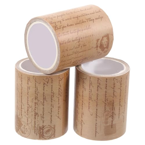 jojofuny 3 Rollen Vintage Washi Tape Dekoratives Klebeband für Scrapbooking Diy Bastelprojekte Geschenkverpackungen und Kreative Dekorationen jojofuny 3 Rollen Vintage Washi Tape Dekoratives Klebeband für Scrapbooking Diy Bastelprojekte Geschenkverpackungen und Kreative Dekorationen von jojofuny