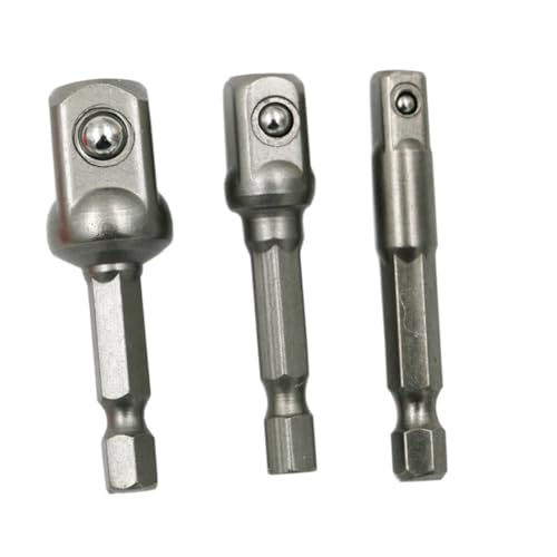 jojofuny 3 STÜCKE Socket Adapter Set Teilig Vierkantantrieb aus Edelstahl und Vanadium Robustes Verlängerungs und Verbindungsstück für Akku Bohrer und Schlagschrauber jojofuny 3 STÜCKE Socket Adapter Set Teilig Vierkantantrieb aus Edelstahl und Vanadium Robustes Verlängerungs und Verbindungsstück für Akku Bohrer und Schlagschrauber von jojofuny