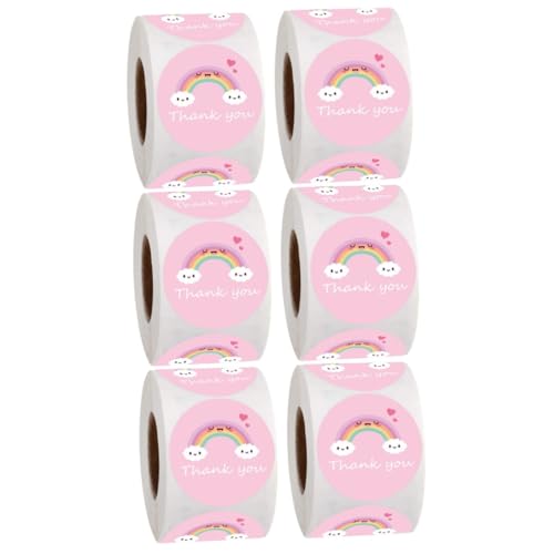 jojofuny 3 Sätze Aufkleber Rolle Dankeschön Aufkleber Für Hochzeiten Partys Und Kleine Geschäfte Selbstklebende Etiketten Für Verpackungen Und 2 Rollen * 3 jojofuny 3 Sätze Aufkleber Rolle Dankeschön Aufkleber Für Hochzeiten Partys Und Kleine Geschäfte Selbstklebende Etiketten Für Verpackungen Und 2 Rollen * 3 von jojofuny