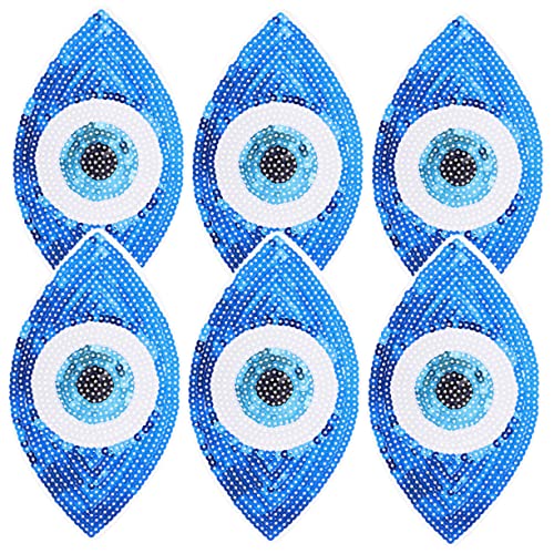 jojofuny 3 Sätze Augen Patches Mit Glitzer Dekorative Stick Patches Für Diy Projekte Vielseitige Applikationen Für Kleidung Hüte Und Jeans Selbstklebend Und Waschbar 6 Stück * 3 von jojofuny