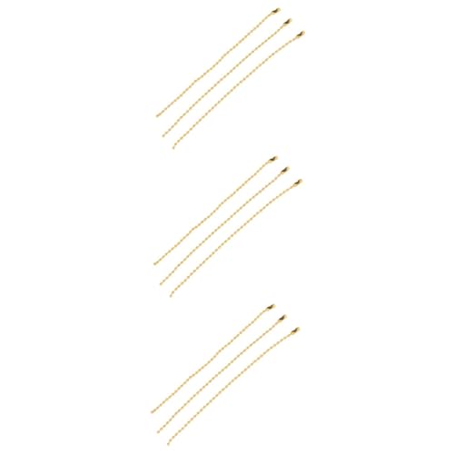 jojofuny 3 Sätze Bead Chain Dekorative Kette Eisen Für Anhänger Für Schmuckherstellung Partydekoration Und 50 Stück * 3 von jojofuny