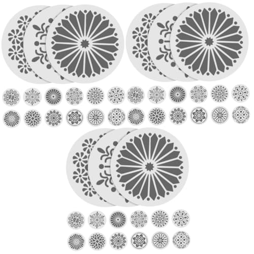 jojofuny 3 Sätze Blumen Malvorlage Willkommen Mandala Schablonen Zeichenvorlagen Zahlen Malwerkzeuge Das Haustier Weiß 24 Stück * 3 jojofuny 3 Sätze Blumen Malvorlage Willkommen Mandala Schablonen Zeichenvorlagen Zahlen Malwerkzeuge Das Haustier Weiß 24 Stück * 3 von jojofuny