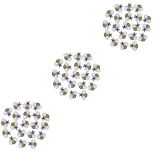 jojofuny 3 Sätze Bügelpatches Mit Cartoon Bienen Bestickte Stoffaufnäher Für Kleidung Taschen Und Hüte Vielseitig Einsetzbar Zum Dekorieren Und Reparieren 20 Stück * 3 von jojofuny