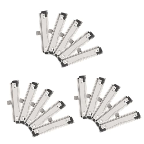 jojofuny 3 Sätze Clipboard-clips Für Lehrer Veranstalter Aluminium Zwischenablage-ordner Klemmbretter Planertafel-clips Büro-klemmbrett-clips Metall Silver 5 Stück * 3 von jojofuny