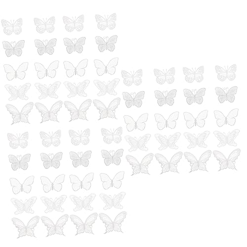 jojofuny 3 Sätze Dekorative Schmetterlings Patches Organza Applikationen Für Hochzeitskleider Bekleidung Und Bastelprojekte Für Diy Designs Und Näharbeiten 50 Stück * 3 von jojofuny