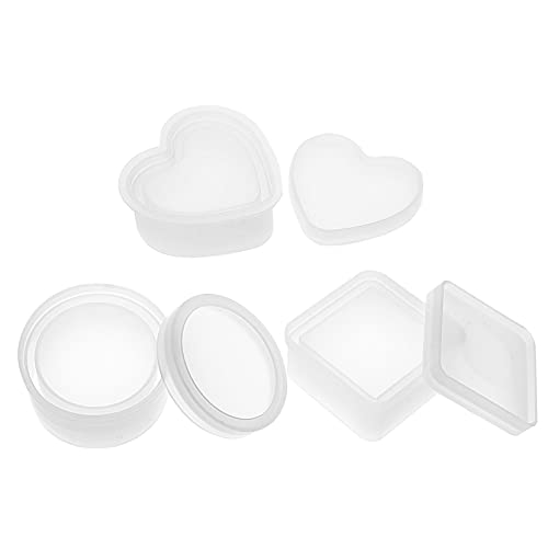 jojofuny 3 Sätze Display Box Mold Teiliges Silikon Gießform für DIY Aufbewahrungsboxen Bastelideen für Tischornamente Herzform und Wiederverwendbar und Langlebig jojofuny 3 Sätze Display Box Mold Teiliges Silikon Gießform für DIY Aufbewahrungsboxen Bastelideen für Tischornamente Herzform und Wiederverwendbar und Langlebig von jojofuny