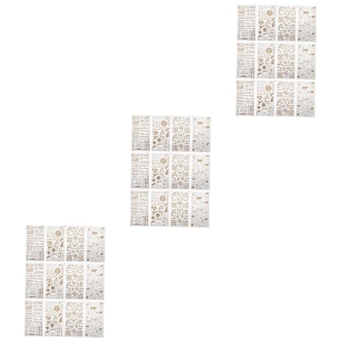 jojofuny 3 Sätze Diy Epoxy Aufkleber Selbstklebende Transparente Sticker Für Resin Crafts Für Bastelprojekte Und Dekoration 12 Stück * 3 von jojofuny