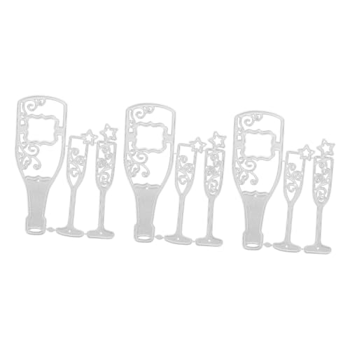 jojofuny 3 Sätze Diy Stanzformen Set Karbonstahl Dekorative Schneideformen für Scrapbooking Fotoalben Kreative Bastelprojekte und Pädagogische Spielzeuge von jojofuny