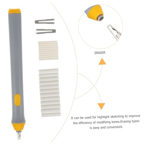 jojofuny 3 Sätze Elektrischer Radiergummi Auto Rotate Typo Eraser für Künstler und Studenten Langlebig und Präzise zum Skizzieren und Korrigieren Batterielos Graues Design jojofuny 3 Sätze Elektrischer Radiergummi Auto Rotate Typo Eraser für Künstler und Studenten Langlebig und Präzise zum Skizzieren und Korrigieren Batterielos Graues Design von jojofuny