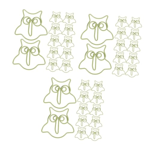 jojofuny 3 Sätze Eulen-büroklammer Name Eulenausschnitte Stichworte Mini Dekorative Papierklamme Lustige Papierclips Büroklammern Klein Niedliche Tier-büroklammern Metall Green 50 Stück * 3 jojofuny 3 Sätze Eulen-büroklammer Name Eulenausschnitte Stichworte Mini Dekorative Papierklamme Lustige Papierclips Büroklammern Klein Niedliche Tier-büroklammern Metall Green 50 Stück * 3 von jojofuny