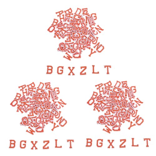 jojofuny 3 Sätze Filz Buchstaben Applikationen A-z Orange Bügelflicken für Kleidung Jacken Hüte Taschen Jeans Weich Strapazierfähig Kompakt Tragbar für Lernen und Reparatur von jojofuny