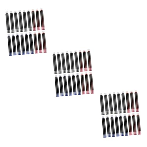 jojofuny 3 Sätze Füller Tintenpatronen Nachfüllungen Für Füllfederhalter Schwarz Blau Rot Langlebige Für Präzises Zeichnen Wasserfest Und Einfach Zu Handhaben 150 Stück * 3 jojofuny 3 Sätze Füller Tintenpatronen Nachfüllungen Für Füllfederhalter Schwarz Blau Rot Langlebige Für Präzises Zeichnen Wasserfest Und Einfach Zu Handhaben 150 Stück * 3 von jojofuny