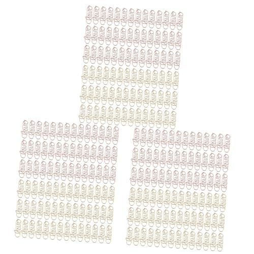 jojofuny 3 Sätze Geformte Büroklammern Kleine Clips Große Farbige Büroklammern Süße Bürovorräte Büroklammern Bunt Mini -papierclips Lustige Papierclips 100 Stück * 3 von jojofuny