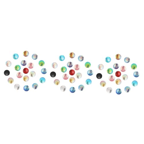 jojofuny 3 Sätze Gemischte Farben Fischschuppen Resin Cabochons Für Diy Schmuckherstellung Flachrückige Runde Cabochons Für Armbänder Und Mehr 200 Stück * 3 von jojofuny