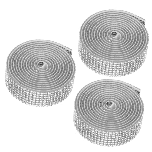 jojofuny 3 Sätze Handwerk Strassband Strassverkleidung Strasssteine nähen für bastelset Strasssteinstreifen selber machen glitzernder Strassstreifen Bohrstange Weiß jojofuny 3 Sätze Handwerk Strassband Strassverkleidung Strasssteine nähen für bastelset Strasssteinstreifen selber machen glitzernder Strassstreifen Bohrstange Weiß von jojofuny