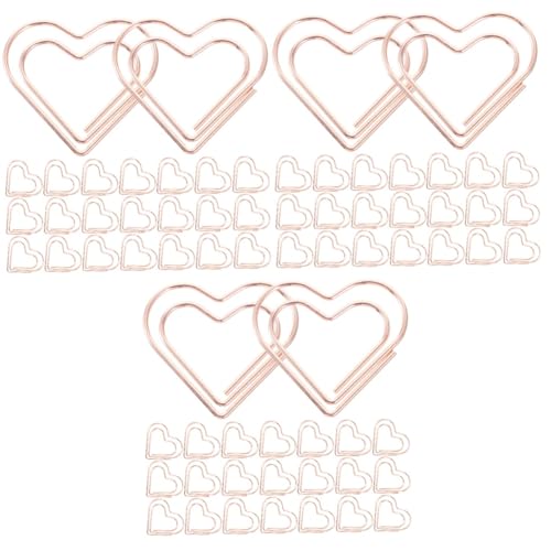 jojofuny 3 Sätze Herzförmige Büroklammern Elegante Büroklammern Roségold Praktische Clips Für Dokumente Memos Und Notizen Für Büro Schule Und Kreative Projekte 100 Stück * 3 jojofuny 3 Sätze Herzförmige Büroklammern Elegante Büroklammern Roségold Praktische Clips Für Dokumente Memos Und Notizen Für Büro Schule Und Kreative Projekte 100 Stück * 3 von jojofuny