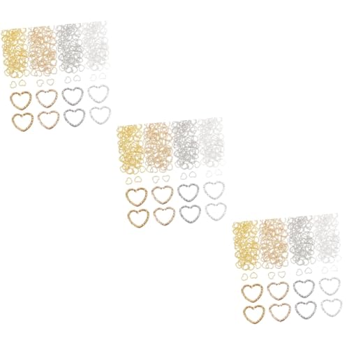 jojofuny 3 Sätze Herzförmige Verbindungsringe Für Schmuckherstellung Offene Sprungringe Für Ohrringe Armbänder Und Mehr Für Diy Projekte Und Personalisierte 320 Stück * 3 jojofuny 3 Sätze Herzförmige Verbindungsringe Für Schmuckherstellung Offene Sprungringe Für Ohrringe Armbänder Und Mehr Für Diy Projekte Und Personalisierte 320 Stück * 3 von jojofuny