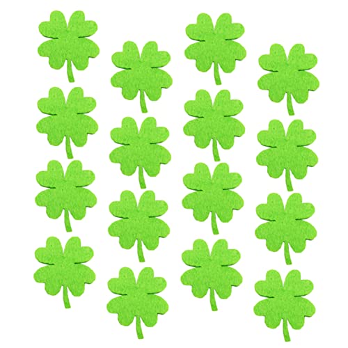 jojofuny 3 Sätze Klee Zubehör Süße Patches Flecken St. Patricks Day Dekorationen Exquisite Kleidungsstück Patches Diy -requisiten Zubehör Für Kopfbedeckungen Filzstoff Green 50 Stück * 3 von jojofuny